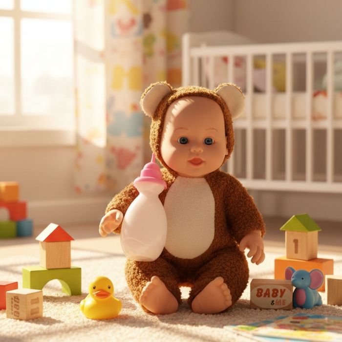Интерактивна кукла бебе с костюм на животно – говори, смее се и плаче