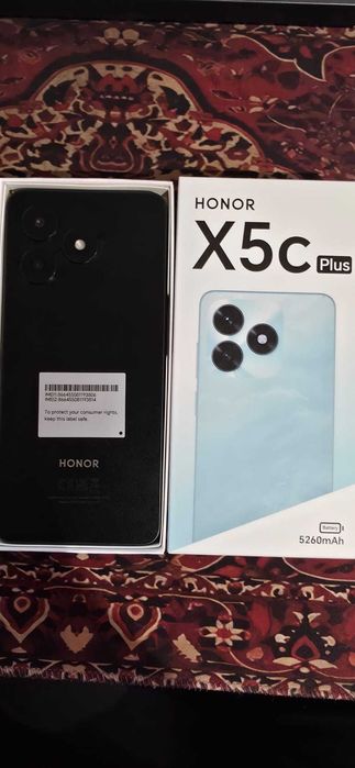 Telefon HONOR X5c Plus, 128GB, 4GB RAM, Dual SIM, Midnight Black