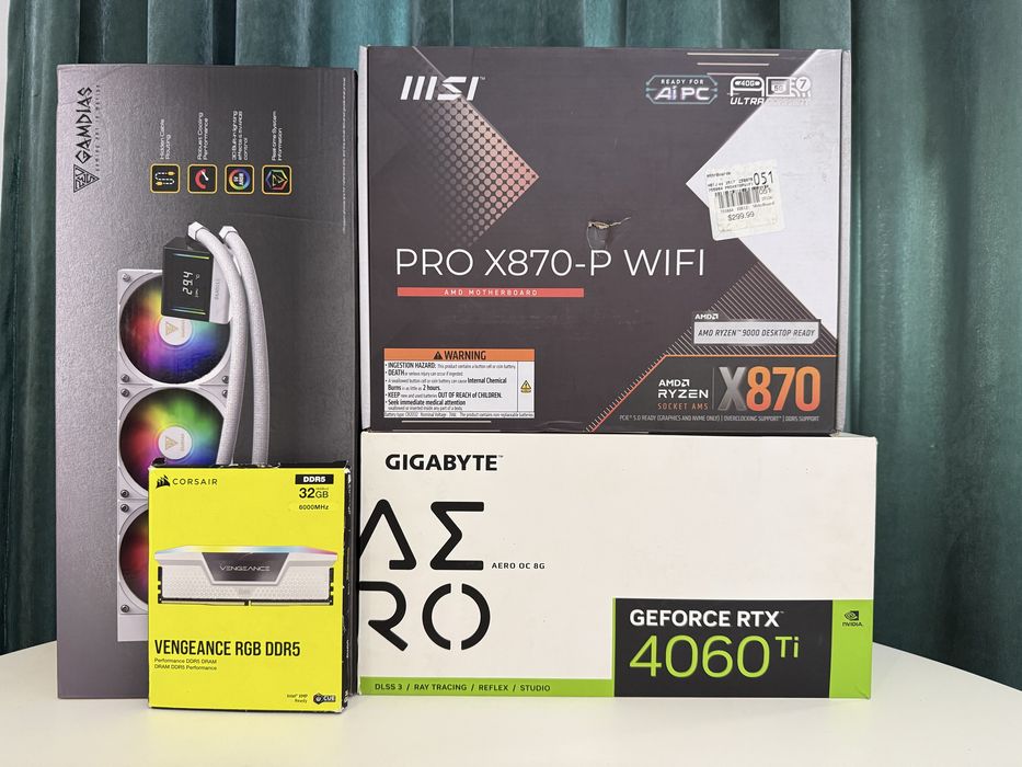 RTX 4060TI | 32GB RAM | X870 MSI | 360 Водянка