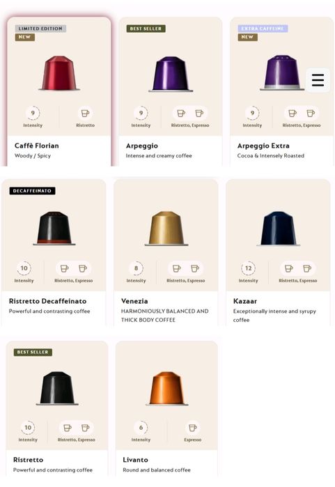 Nespresso

Для создания Barista Creations Flavoured Vaniglia - сливоч