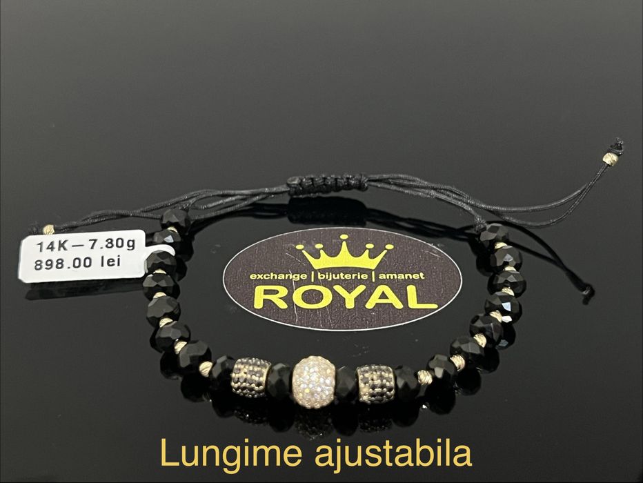 Bijuteria Royal CB: Bratara cu snur aur 14k 7,30gr