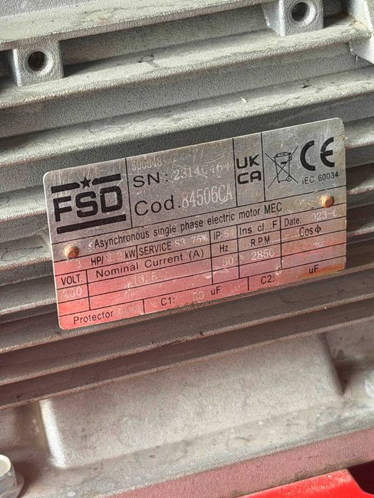 Compresor de aer Fini | 150L | Fabricat in Italia | dublu presostat