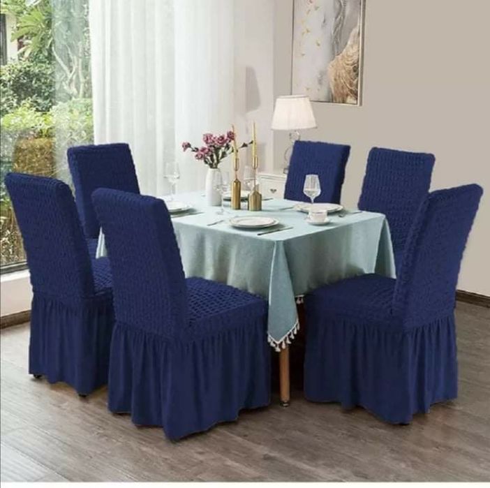 Set 6 huse scaune cu volane sau fără