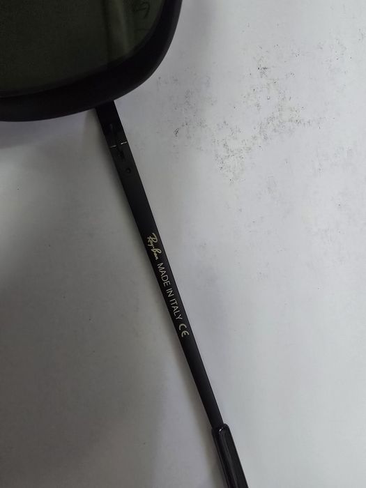 Ochelari de soare Rayban RB4414, lentila sticla, noi, lentila verde, rama neagra