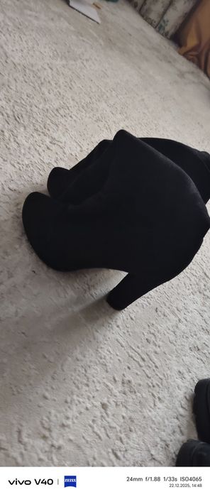 Замшевые сапоги стрейч