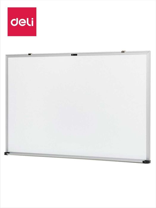 Доска белая маркерная  Deli 7816, 90х60 см ОРИГИНАЛ