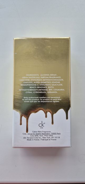 Продам парфюм Calvin Klein one gold