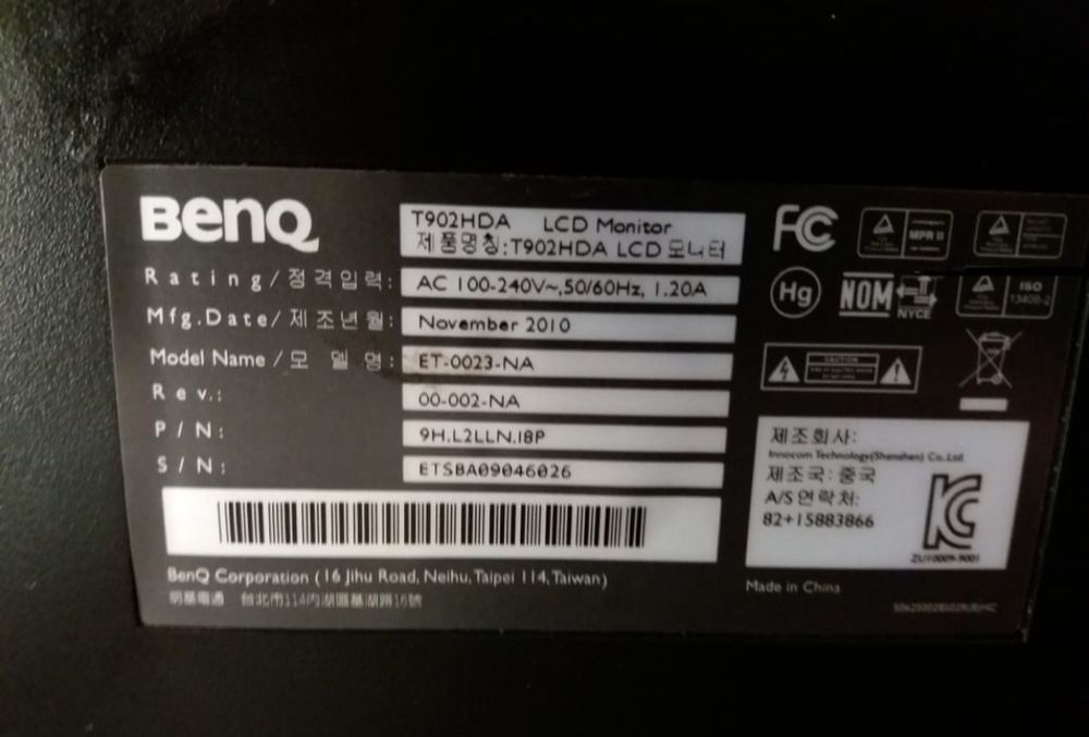 Монитор BenQ T902HDA экран 19 дюймов