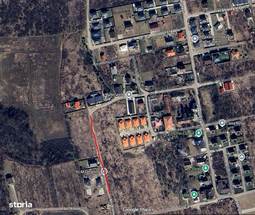 Teren Intravilan 1280m2, Visan, str. Eroilor, intre case