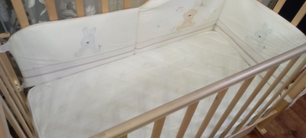 Манеж 3 в 1 с ящиком + бортики с бельем