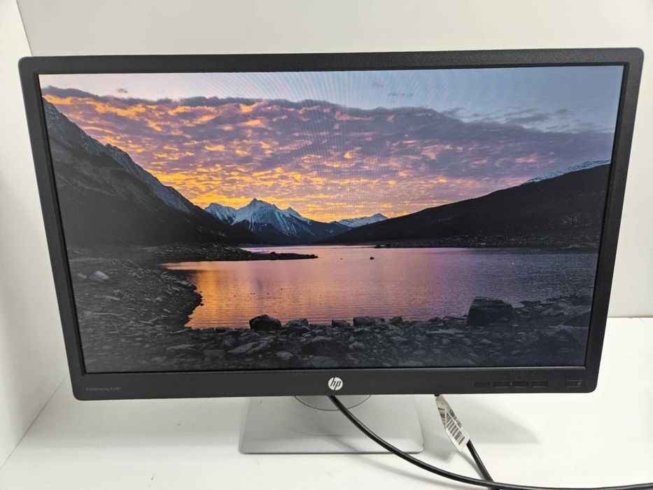 +Гаранция! HDMI IPS Монитор HP EliteDisplay E240 23.8" инча + кабел