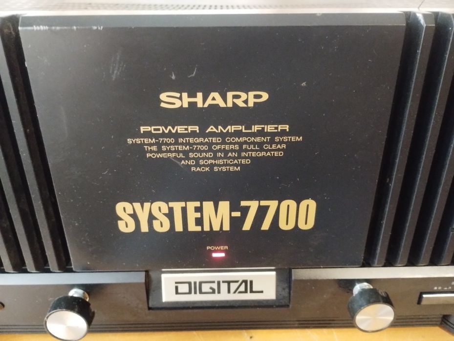 power amplifier SHARP system 7700
