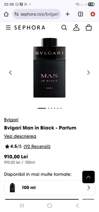 Parfum original BVLGARI 200 ML