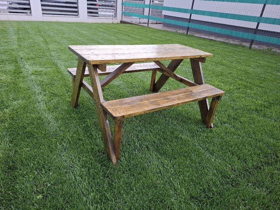 Masă cu băncuțe pt copii, măsuță copii, masa gradină