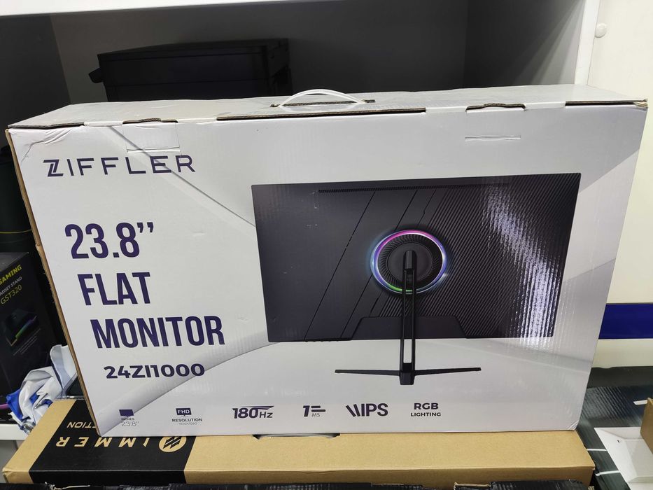 Монитор 24" Ziffler IPS LED (DP+HDMI), 180Hz 1920x1080 FullHD НОВЫЙ