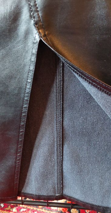 Юбка женская кожаная