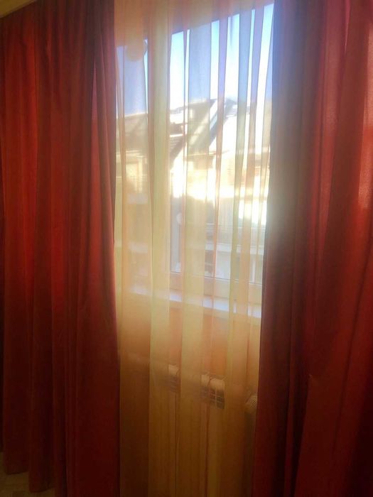 Комплект готови завеси- тънки и плътни пердета