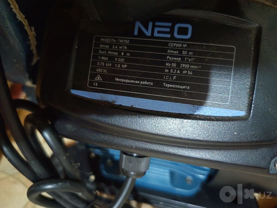 Suv nasosi NEO TW750 (0.75 kW / 1.0 HP)