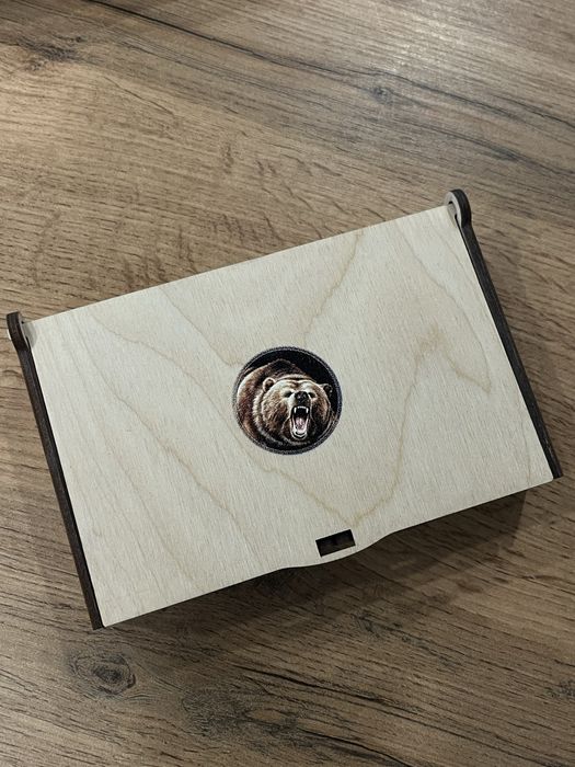 Фишки для нард, дерево с изображением  (шелкография)