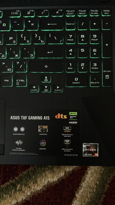 Ноутбук Asus tuf gaming laptop A15