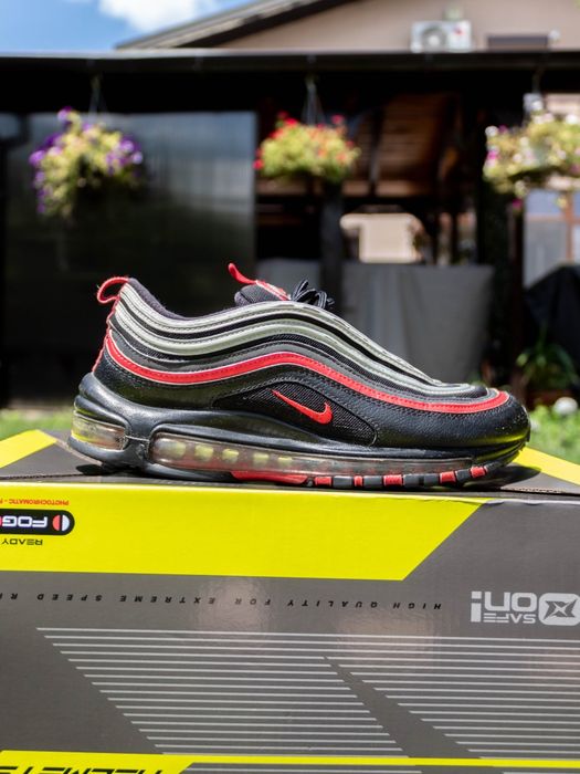 Nike Air Max 97 Black Red Silver
