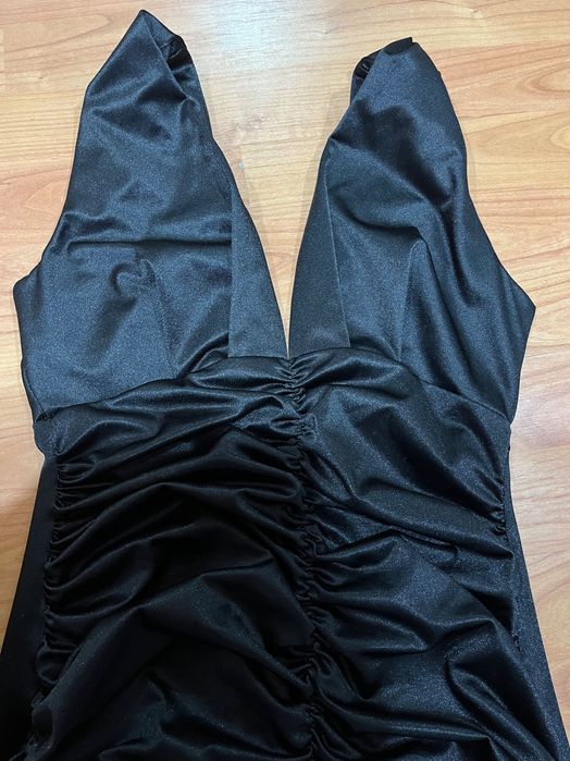 Сатенена дамска рокля