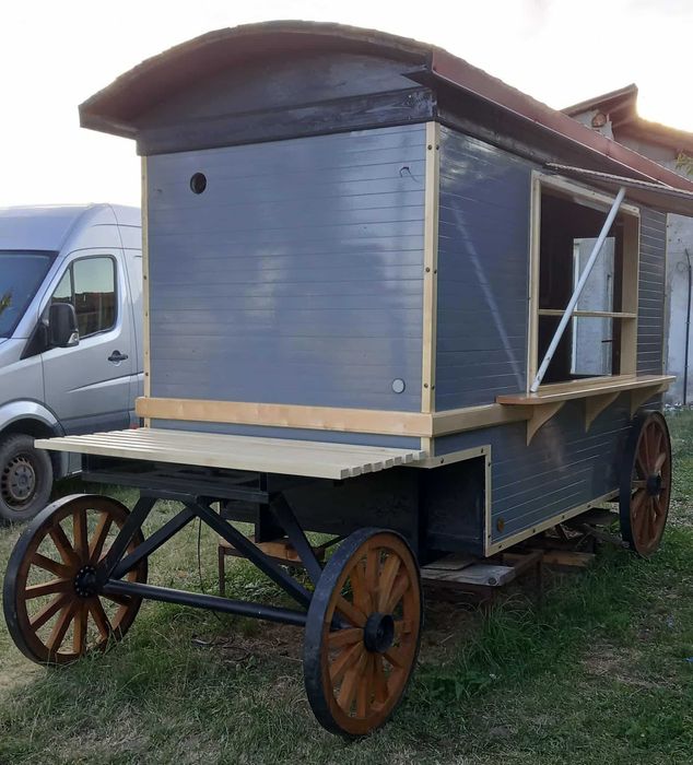 Vand car vienez - Caruta fast-food, Rulotă comercială, Rulotă street food, Food Truck, Chiosc
