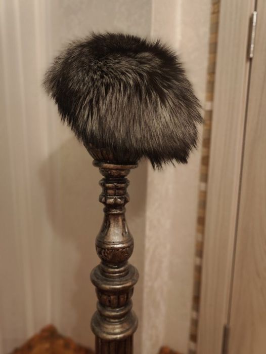 Шапка сребърна лисица