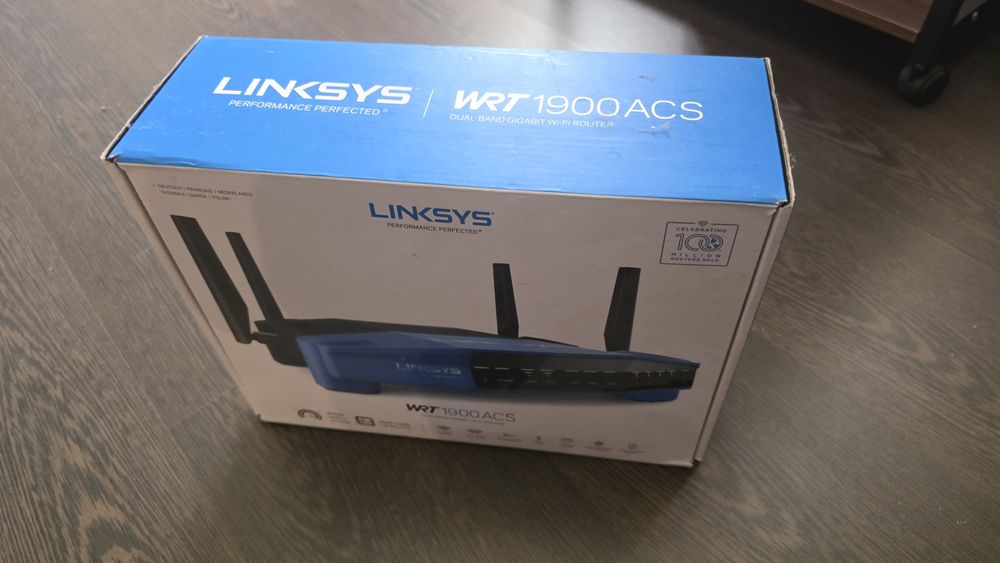 Router Wireless Linksys WRT1900ACS Dual-Core, Dual boot, OpenWrt 25.12.4, impecabil