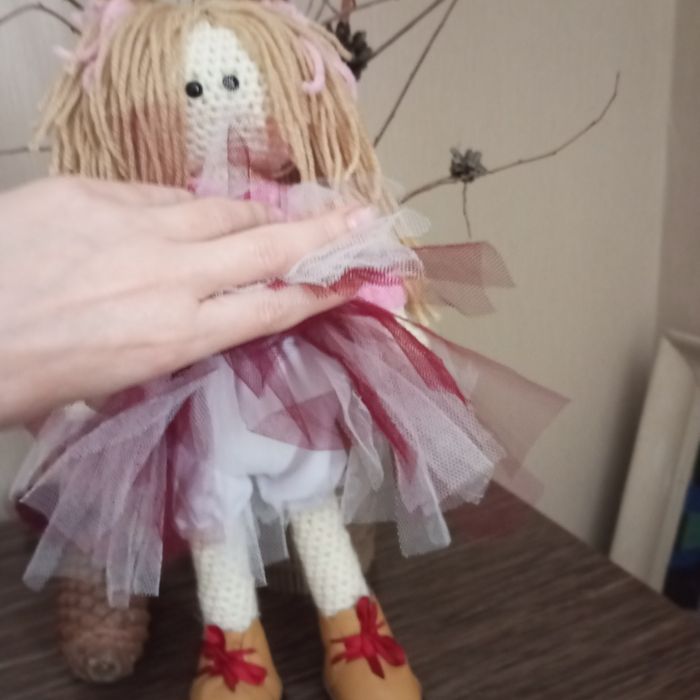 Кукла тильда связанная крючком
