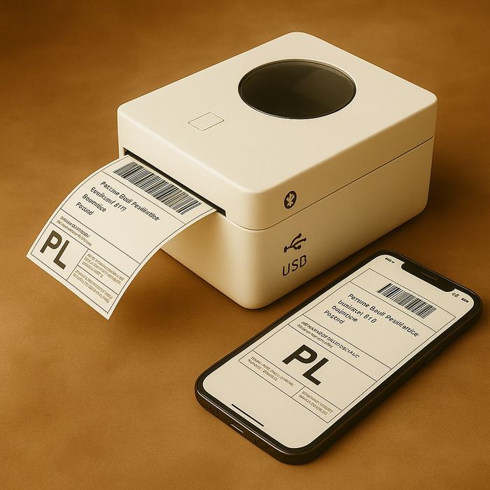 Принтер этикеток с подключение USB Bluetooth для Каспий, Озон, WB и др