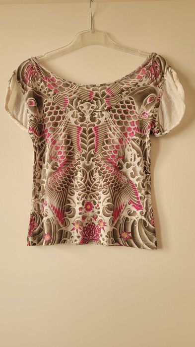 Великолепен оригинален летен топ на Jean Paul Gaultier от 100% коприна