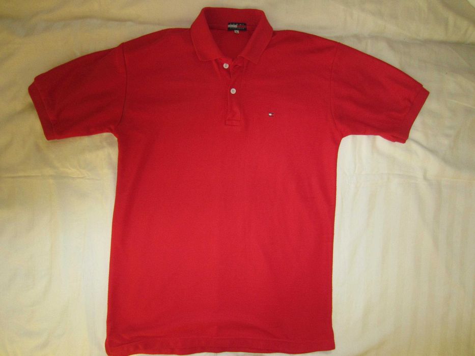 Tricou Tommy Hilfiger,masura XL,polo 2 nasturi,100%Bumbac,stare f.buna