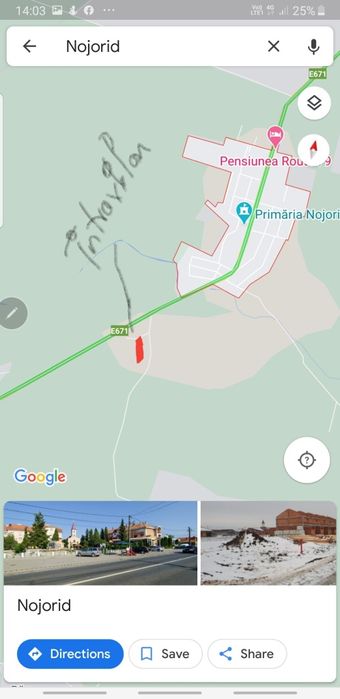 Vand 2 terenuri in Zona Metropolitana Oradea,Nojorid-drumul Livezii,C