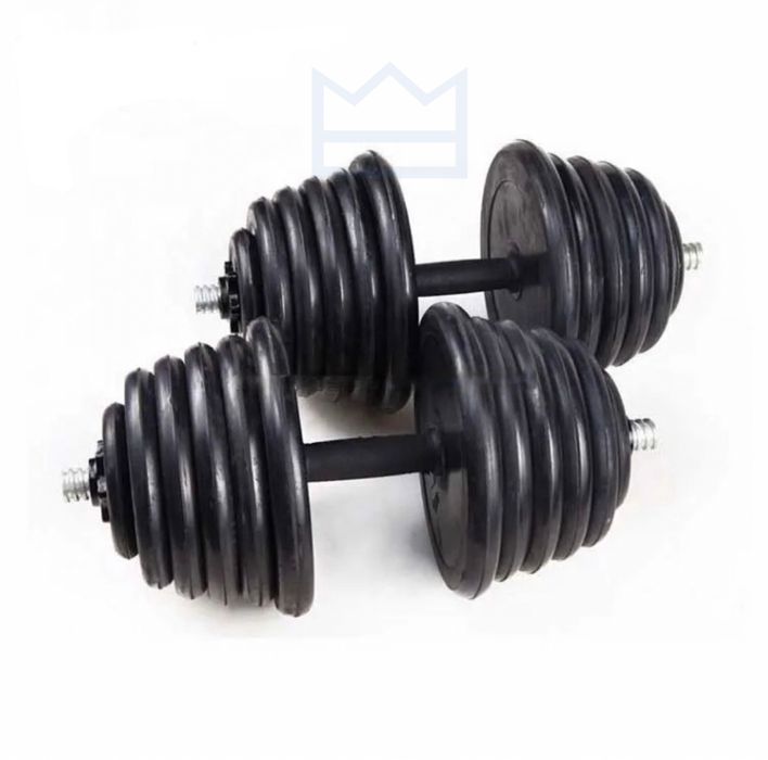 Разглобяеми гумени дъмбели 2 х 20 кг ПРОМО !