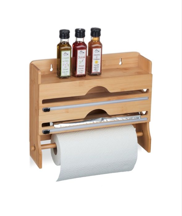 Suport de bucatarie cu taietor pentru folii