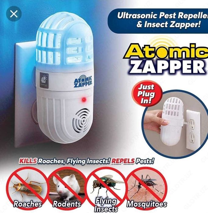 Atomic ZABBER ультразвуковое средство от грызунов и насекомых