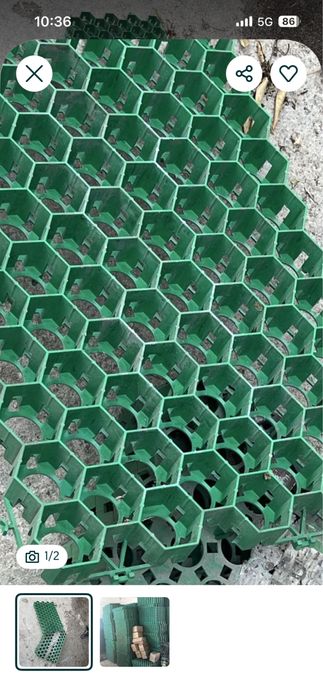 Газонная решетка 60*40*4см зеленая