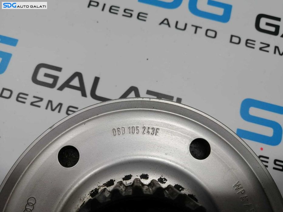 Rola Pinion Fulie Vibrochen Arbore Cotit Audi A4 B7 1.8 T BFB 2005 - 2008 Cod 06B105243F 06A105263D [AV2793]