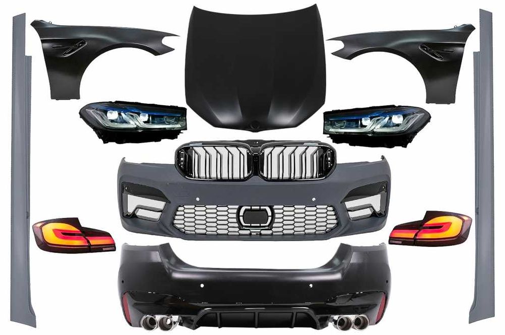 Pachet Exterior Complet BMW Seria 5 F10 (2010-2017) Conversie la G30 LCI M5 Look