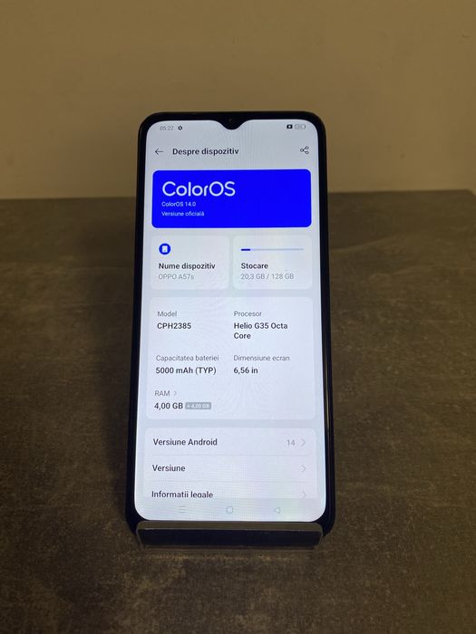 Oppo A57s, 128GB, 8GB RAM, liber de retea