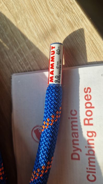 Coarda escalada / alpinism Mammut Alpine Dry Sender 9.0 mm, 40m