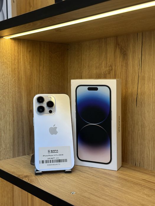 iphone 14 pro silver 100%    |    Sapa Smartphone
