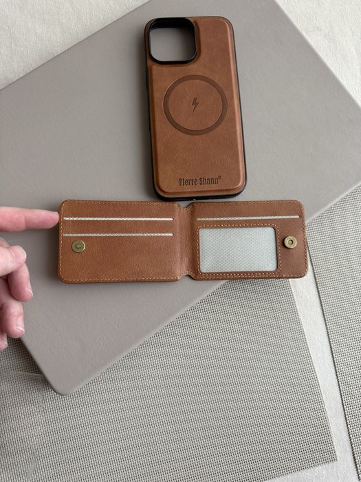 Iphone 16 Pro Max Case  Стилна Кожена Калъфка Айфон 16 Про с портмоне