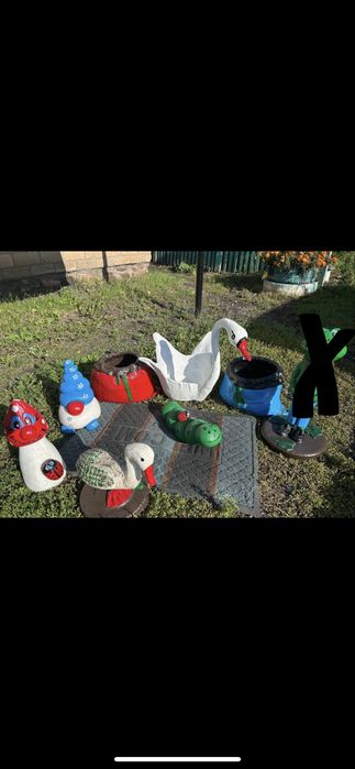 Садовые фигурки с цемента