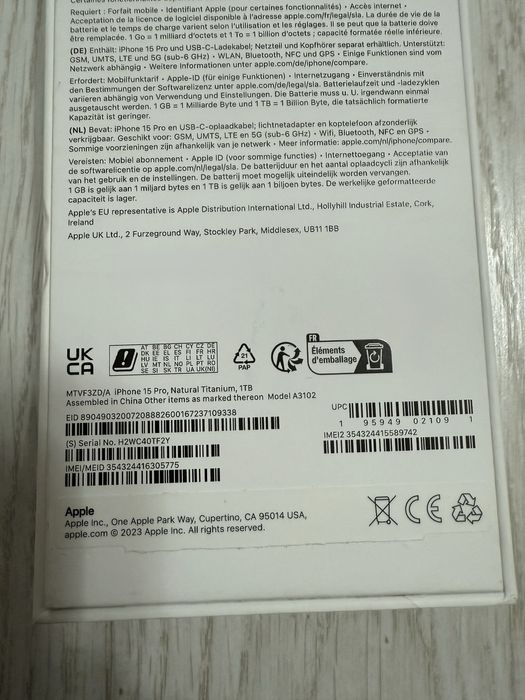 iPhone 15 Pro , 1TB ,Natural Titanium , impecabil