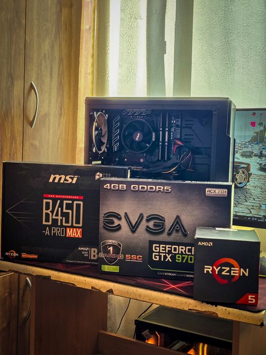 32GB RAM/ R5 2600x / SSD NVME /Nvidia GTX / Геймърска конфигурация, Н