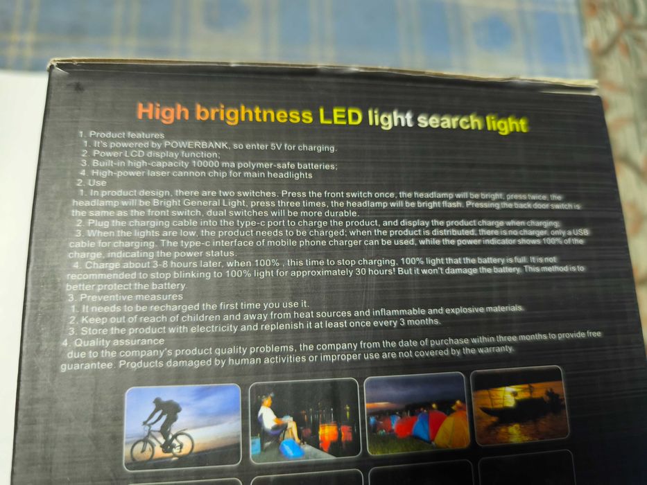 Lanterna reflector de 100 W