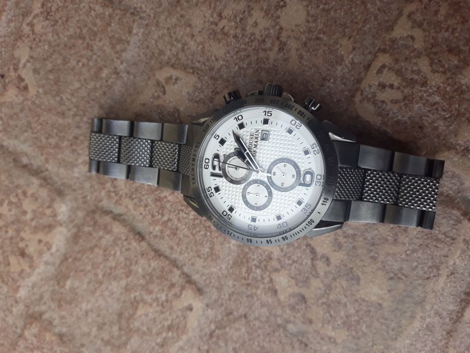 Ceas metalic elegant, Gri Antracit, nu apple watch, garmin sau samsung