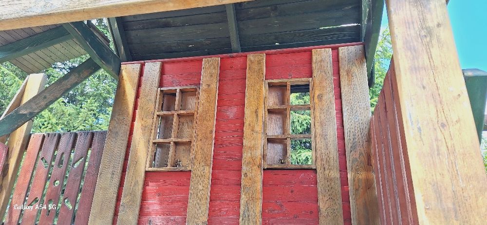 Ansamblu joaca copii exterior, lemn